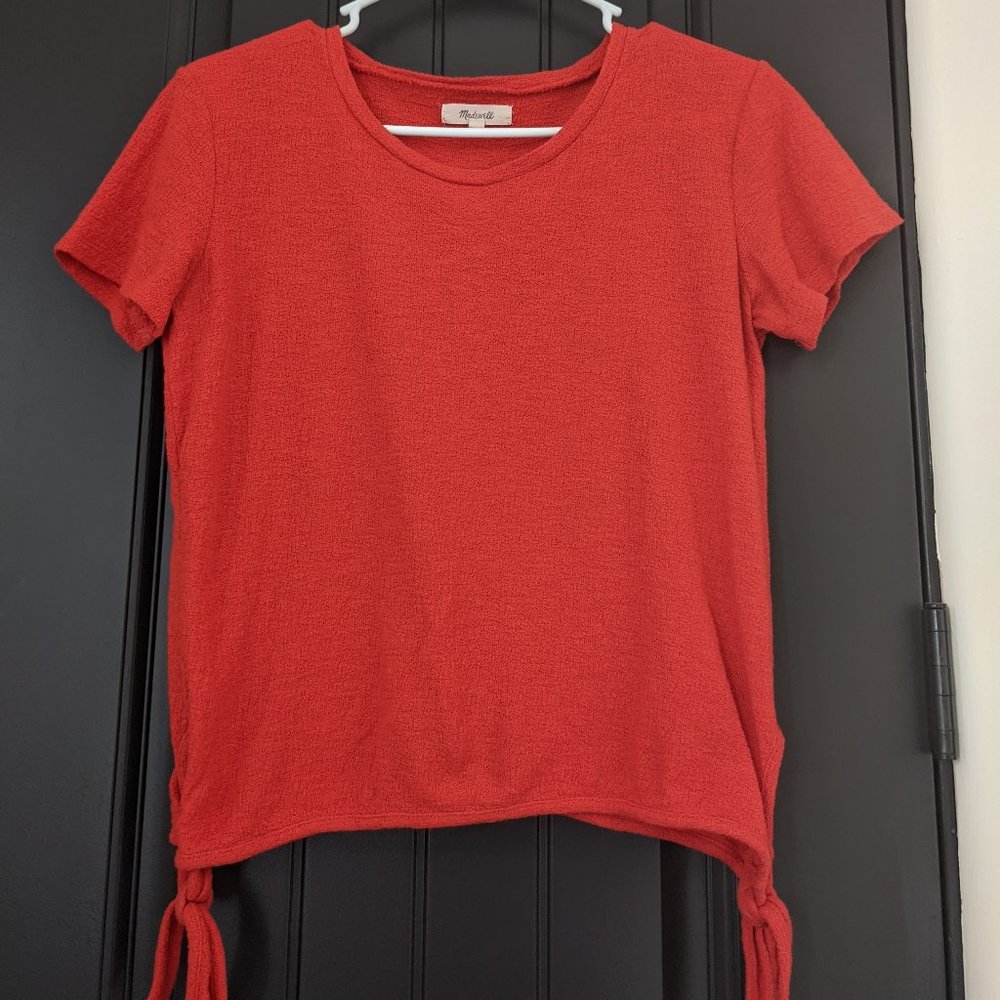 ❌SOLD❌ Madewell Texture & Thread Modern Side-Tie Top